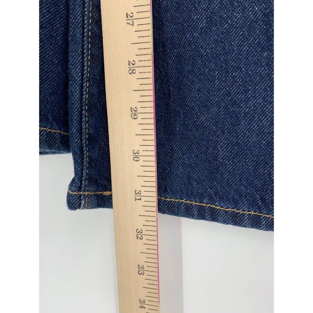 Levis Cinch Baggy Jeans Women 28 Blue Wide Leg Dark Wash Cotton Denim Pants NEW - Picture 8 of 10